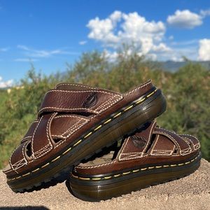 🏴󠁧󠁢󠁥󠁮󠁧󠁿 New Dr. Martens MIE Criss-Cross Vintage Chunky Slides UK 6